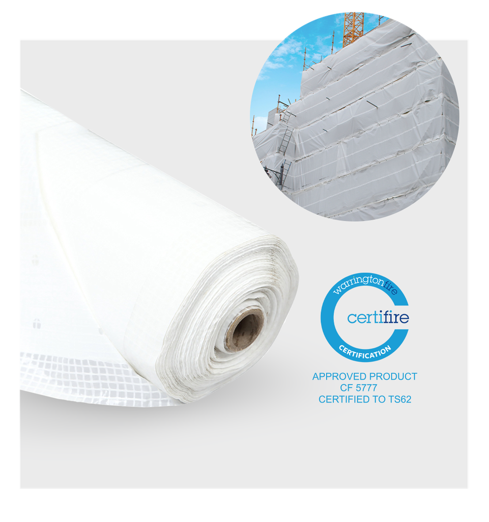 [S0103-PLFR225] PLUS FR Scaffold Sheeting (2.25m x 40m)