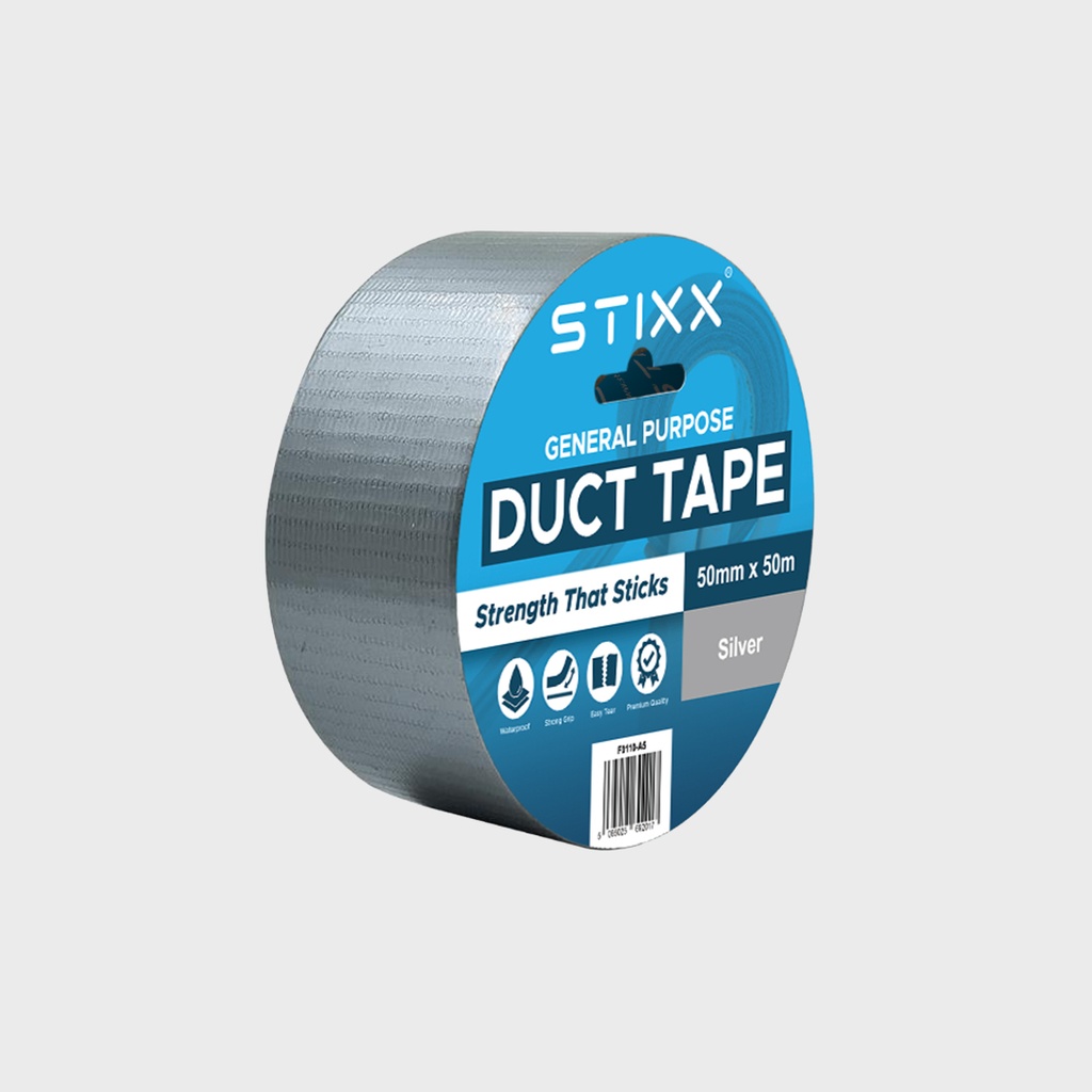 [F0110-A52] STIXX Duct Tape (200mm, Silver)