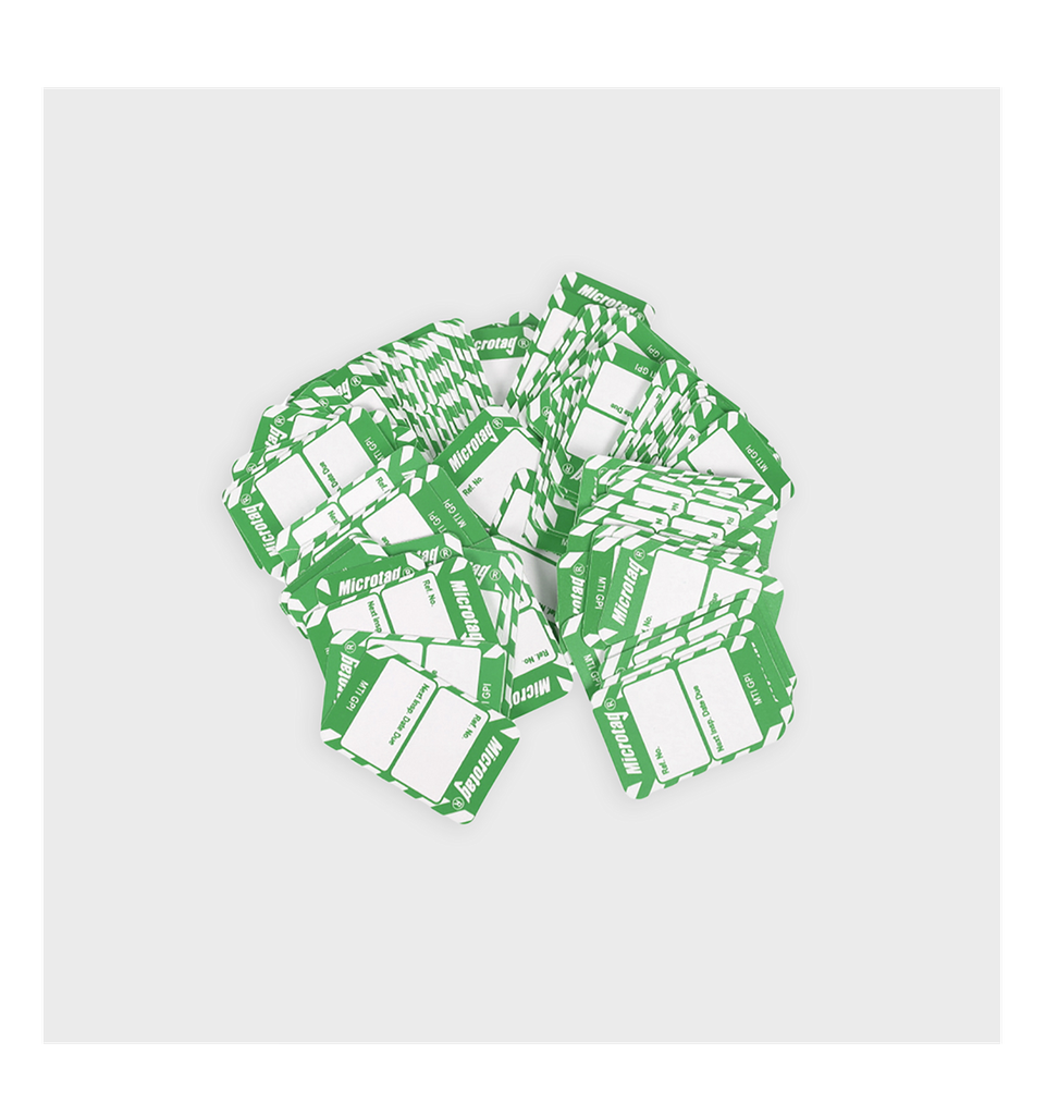 [S0113-M1] Micro-tag Inspection Record Insert (Green)