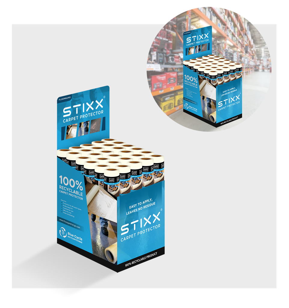 [F0107-C7DB] STIXX Carpet Protector Display Box