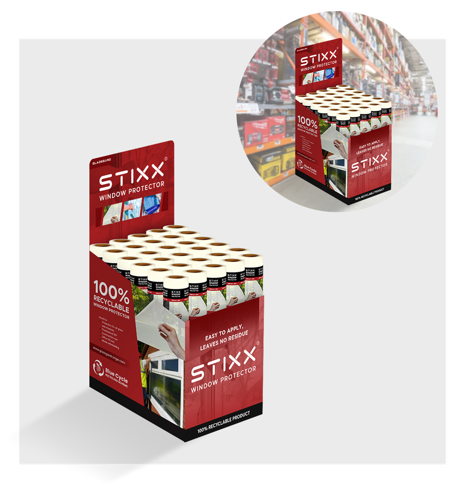 STIXX Window Protector Display Box