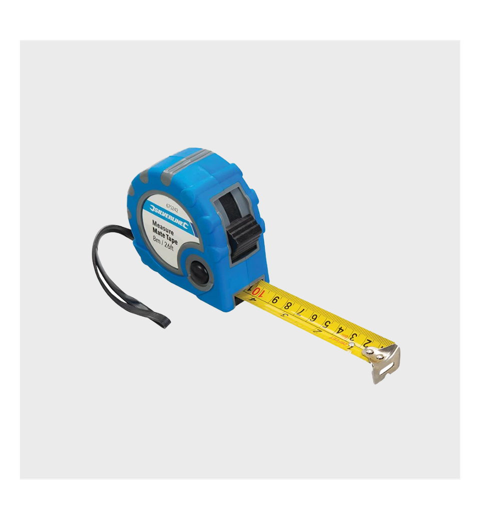 Silverline Measure Mate Tape - 8m