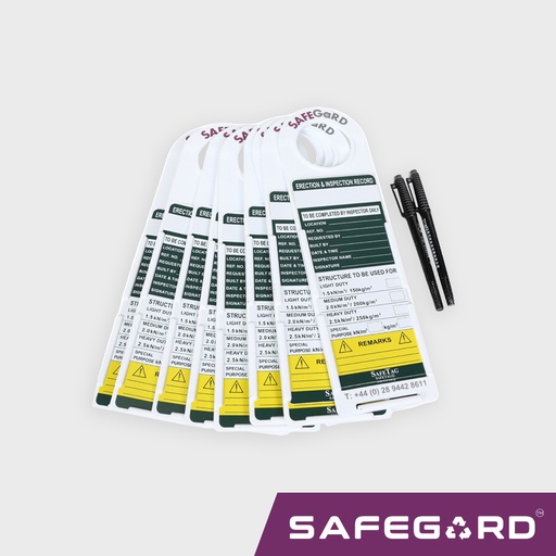 [S0114] Safegard Scaffold Tag Kit